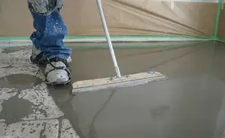 Uneven floor being professionally repaired in Anaheim, CA
